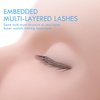 TARSHYRY Lash Mannequin Head with 3 Lash Layers,Soft-Touch Silicone Eyelash Extensions Training Head,Removable Flat Head Doll Head for Eyelash Extensions Practice,Makeup (White Skin)