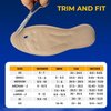 Happy Feet Plantar Fasciitis Flat Feet Orthotic High Arch Support Gel Insert Shoe Insoles for Mens and Womens (L)