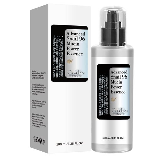 Snail Mucin 96% Power Repairing Essence | Hydrating Serum for Face with Snail Secretion Filtrate and Hyaluronic Acid | Barrier-Loving Formula