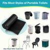50 Portable Toilet Bags with Drawstring & Lemon Scent, Biodegradable Camping Toilet Bags for Portable Potty, 8 Gallon Thickened Compostable Bags for 5 Gallon Bucket Toilet Adults Outdoor Camping Car