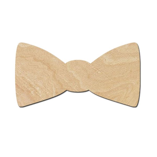 Bowtie Wood Cutouts for crafts, Laser Cut Wood Shapes 5mm thick Baltic Birch Wood, Multiple Sizes Available