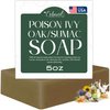 Poison Ivy Soap Bar – All Natural Poison Ivy Treatment – Anti-Itch Skin Cleanser Wash for Poison Ivy, Poison Oak & Sumac – Removes Oils, Soothes & Relieves Rashes – 5oz Jewelweed Soap Made in USA