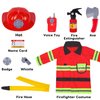 Liberry Fireman Costume for Kids 3 4 5 Years Old, Firefighter Tools with Fire Extinguisher, Pretend Play Toy Gift for Toddler Boys & Girls