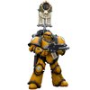 JOYTOY Warhammer 40,000 1/18 Action Figure Imperial Fists Legion MkIII Tactical Squad Legionary with Legion Vexilla Collection Model Christmas Birthday Gifts