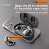 IKXO Bone Conduction Headphones Bluetooth 5.3 Wireless Earbuds 12hrs Playtime Wireless Charging Case Digital Display Sports Ear Buds with IPX5 Waterproof Fingerprint Touch for Fitness