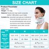 TANDCF Cervical Neck Brace Collar with Chin Support for Stiff Relief Cervical Collar Correct Neck Support Pain Bone Care Health(Size M)