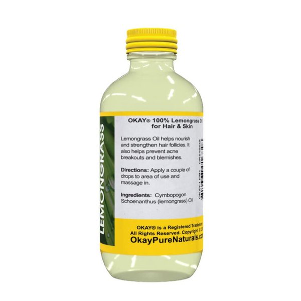 Okay 100% Pure Lemon Grass Essential Oil 1oz/30ml