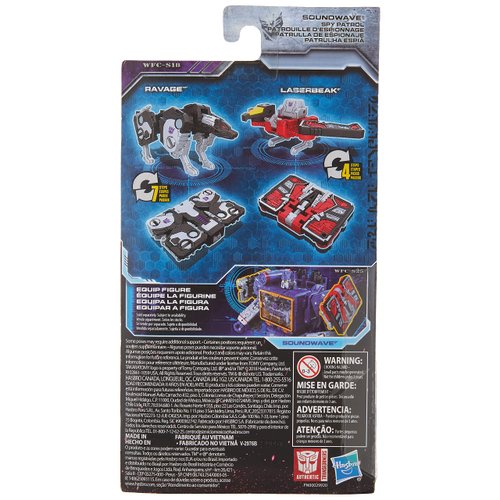 Transformers Toys Generations War for Cybertron: Siege Micromaster Wfc-S18 Soundwave Spy Patrol 2 Pack Action Figure - Adults & Kids Ages 8 & Up, 1.5"