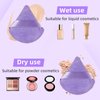 8 Pieces Triangle Powder Puff Face Soft Triangle Makeup Puff Velour Cosmetic Foundation Blender Sponge Beauty Makeup Tools
