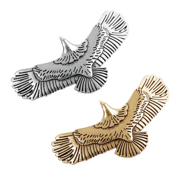 Ximimark 4 pcs Vintage Eagle Spread Wing Hairpin Top Clip Back Head Clip Spring Clip Hair Accessories Headwear