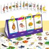 Lachilly Sentence Building Flip Chart, 40 Sentence Builder Game, Vocabulary & Grammar, Activity Educational Learning Tool, Phonics Learning Supplies, Speech Therap, School Supplies