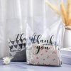 Crtiin 100 Pcs Clear Merchandise Bags Thank You Bags with Die Cut Handles T Shirt Bags Plastic Shopping Bags Clear Packaging Bags for Small Business Retail Boutique Stores Gifts (Black,9 x 12 Inch)