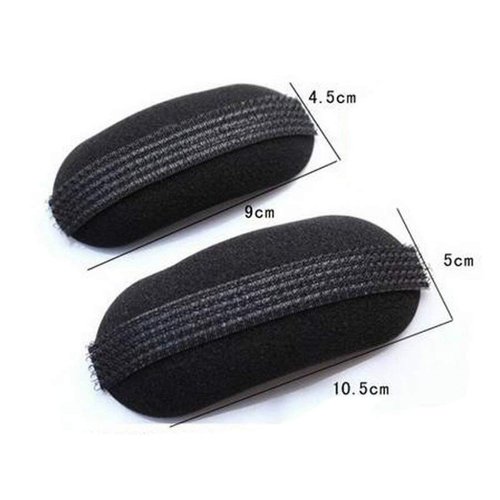ericotry 10pcs Black Women Lady Girl Sponege Bump Up Hair Clip Volume Inserts Tool Bun Updo Hair Styling Barrettes Fluffy Hair Pad