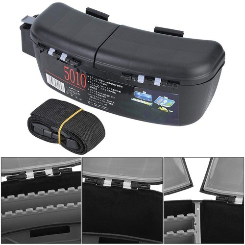 VGEBY Fishing Tackle Box, Multi-Functional Waist Bag for Lures Baits Hook Portable Fishing Accessory Organizer