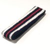 COUVER 1.4" Tall Thin Tennis/Tenenbaum Costume Headband Head Sweatband(1 Piece) (Thin Navy-White/Red/White, one Size Circumference with thinner Band)