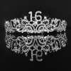 CIEHER Sweet 16 Crown + Sweet 16 Sash + Pearl Pin Set, Sweet 16 Birthday Decorations for Girls, Sweet Sixteen Gifts, 16th Birthday Sash and Crown for Girls Happy 16th Birthday Party Favors