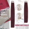 Moresoo Burgundy Tape in Hair Extensions Human Hair Invisible Tape in Extensions Wine Red Tape in Human Hair Extensions Burgundy Hair Extensions Real Hair Tape in 20 Inch #99J 20pcs 50g