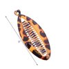 Set of Two Tortoise Shell 5 Inch Banana Clip Hair Clincher Rounded Edges Hair Comb