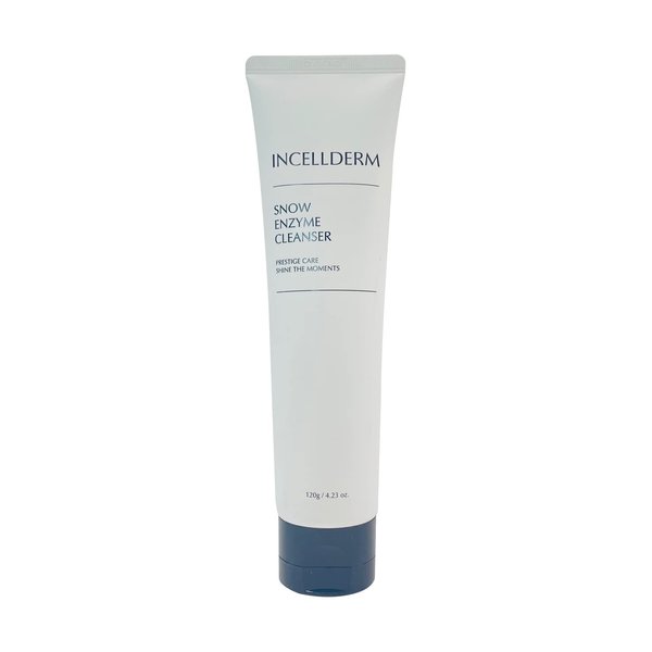 INCELLDERM Snow Enzyme Cleanser, Makeup Remover, K-beauty Cleansing Foam 120g