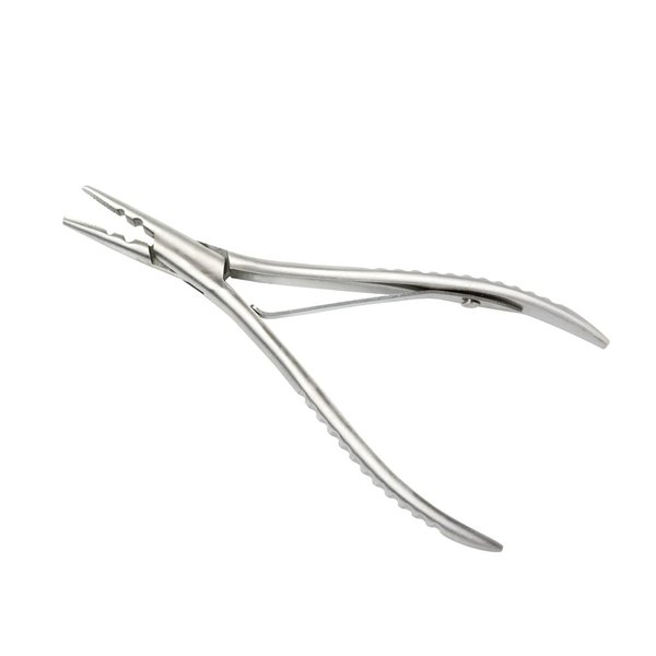 1 Pc Stainless Steel Hair Extensions and Removal Pliers with 2 holes Hair Extension Tool for Micro Links Hair or Feather Extensions Styling