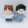 niannyyhouse 10cm 15cm 20cm Plush Doll Clothes Solid Pants Flip Over Jeans Soft Stuffed Plush Toy Dress Up Accessories (b2, 20cm)