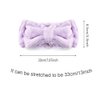 VIOCIWUO Microfiber Bowtie Headbands for Women 3 Pack, Elastic Soft Makeup Headbands Hair Bands Face Wash Spa Yoga For Women Girls