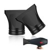 UAIAGM 2PCS Hair Dryer Attachment Universal Black Plastic Blower Nozzle Replacement Styling Tool for Home Use or Professional Salon Hairdressing Blow Outer Diameter 4.2cm to 4.6cm