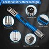 1300 ℃ Jet Torch Lighter Pen Style Adjustable Flame Refillable Gas Cigar Cigarette Lighter Fire Starter with Visible Gas Window,Blue