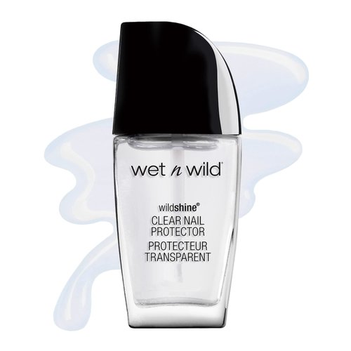 wet n wild Nail Polish Wild Shine, Clear Nail Protector, Nail Color
