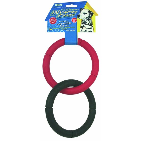 JW Pet Invincible Chains Double Link Dog Toy Size: 6"