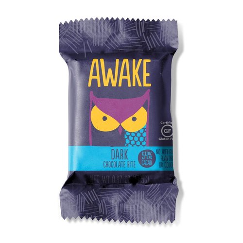AWAKE Caffeinated Chocolate Energy Bites, Dark Chocolate, 30Count