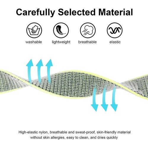 2 Pack AirTag Bracelet for Kids, Apple Air Tag Protective Cover with Nylon Wristband, Anti Lost GPS Trackers Case Cover Elastic Watch Band for Toddlers Girls Boys Elders (Blue,Green)