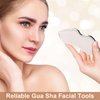 OIIKI Gua Sha Tool for Face, Stainless Steel Smooth Metal Gua Sha Facial Tool, Face Scraper for Chin, Neck, Eye, Lymphatic for Skin Tighting and Lifting