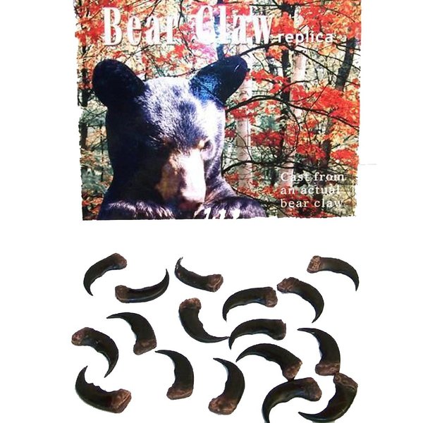 Lot of 4 Bulk Sythentic 2 inch Grizzly Bear Claws