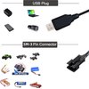 Aliwisdom Smart Universal RC Charger Cable with SM-3P Connector Plug for 7.4V 2S Lipo Battery, Compatible RC Car/RC Boat/RC Plane/RC Drone/RC Tank/RC Helicopters and Other Remote Control Toys
