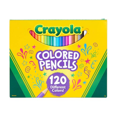 Crayola Colored Pencils Set (120ct), Coloring Book Pencils, Kids Art Supplies, Bulk Colored Pencils, Presharpened, Ages 3+