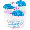 LAWOHO Slime Kit Includes 200ml White Glossy Slime, 50ml Blue Glimmer Tubes Clear Slime and 4 Slime Add-Ins, Slime Party Favors for Kids, Non Stick Slime, Kids Slime Birthday Christmas Easter Gifts