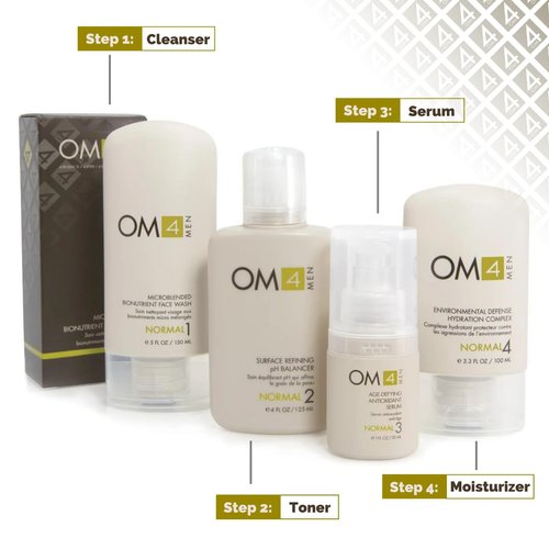 Organic Male OM4 Normal Step 4 - Environmental Defense Hydration Complex - Potent Mens Moisturizer with Vitamin C for all skin types