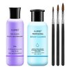 AIJIMEI Acrylic Monomer Liquid Kit 2 fl.oz Acrylic Liquid Nail System Manicure Tools Acrylic Monomer with 1.4 fl.oz Nail Brush Cleaner and Acrylic Nail Brush