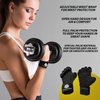 New Ventilated Weight Lifting Gloves with Built-In Wrist Wraps, Full Palm Protection & Extra Grip. Great for Pull Ups, Cross Training, Fitness, WODs & Weightlifting. Suits Men & Women, Black, Small