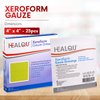 HEALQU Medical Xeroform Petrolatum Dressing 4x4-25-Count - Non-Adherent Gauze Pad for Low Exudating Wounds - Fine Mesh Gauze Patch Sterile for Wound Care Lacerations, Burns & Skin Grafts