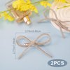 Mxxipp 2pcs Bow Hair Clips Rhinestone Crystal Bowknot Clips for Women Girls Party Halloween Vanlentine Mothers' Day