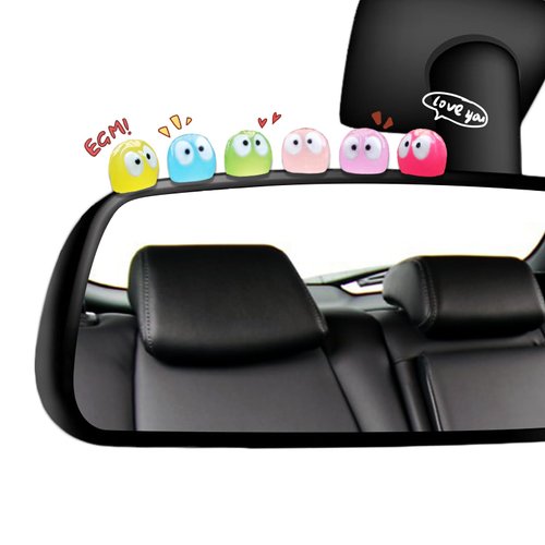 Cute Luminous Soot Sprites,35 Pcs Automotive Interior Decoration Accessories for Car Rearview Mirror and Dashboard,Cute Anime Decor for Home Garden Office,Funny Ornament Gifts(Multicolour)