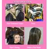 10Pairs Black Plastic Professionale Hair Salon Ear Cover Pads Sheets Ear Protector Hairdressing Dye Coloring Caps Ear Prtotection Earmuff for Hair Salon Hair Coloring Hair Treatment