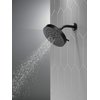 DELTA FAUCET 52488-BL Delta H2Okinetic 4-Setting UltraSoak Shower Head, Matte Black