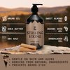 Striking Viking Beard Wash Conditioner Sandalwood Scent - Beard Shampoo Paraben & Sulfate Free for Men - Deep Cleansing for all Beard Types (Sandalwood)