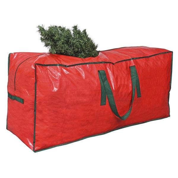 ProPik Christmas Tree Storage Bag | Fits Up to 9 Ft. Tall Disassembled Tree | 65” X 15” X 30” Holiday Tree Storage Case | Christmas Storage Container with Handles and Sleek Zipper (Red)