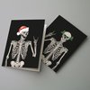 Ritzy Rose 24 Skeleton Christmas Cards in 4 Fun Holiday Illustrations + Envelopes