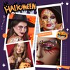 Body Glitter, Face Glitter Halloween Festival Hair Glitter Gel Orange Purple Face Paint Glitter Mermaid Makeup for Women Girls