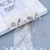 Allereyae Crystal Pearl Wedding Hairpins Barrette Rhinestone Hair Pins Barrette Silver Leaf Hairpins Faux Pearl Bridal Headpieces Decorative Bobby Pins Head Clip Headwear Bridal Hair Accessories for